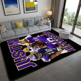 Justin Jefferson Football Rugby Player Rugby Carpet Living Room Bedroom Mats Kitchen Bathroom Rugs